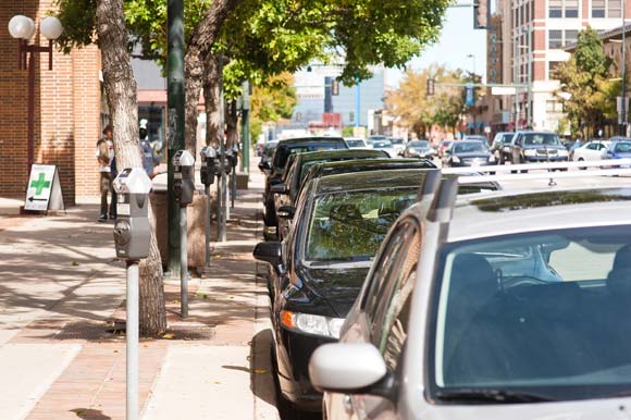 Denver's Baker neighborhood is one of the city's fastest-growing, which has led to parking headaches. Photo by Kara Pearson Gwinn. 