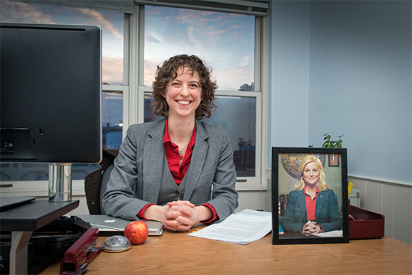 Ypsilanti Mayor Amanda Edmonds channels her inner Leslie Knope