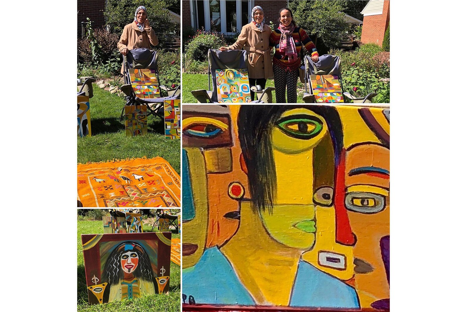 Artist Bouchra Saidi at Westside Art Hop.