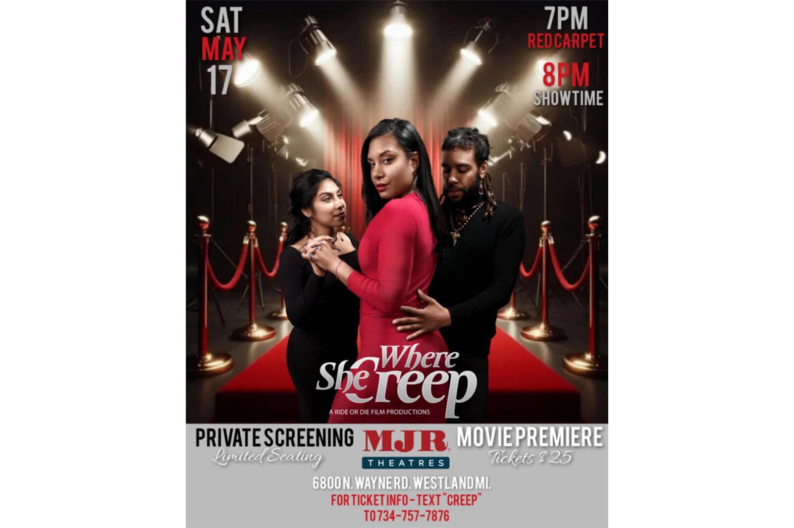 The poster for "Where She Creep."