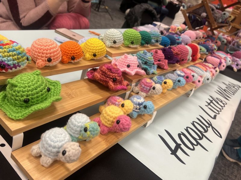 A vendor at the 2024 Ann Arbor Fiber Arts Expo.