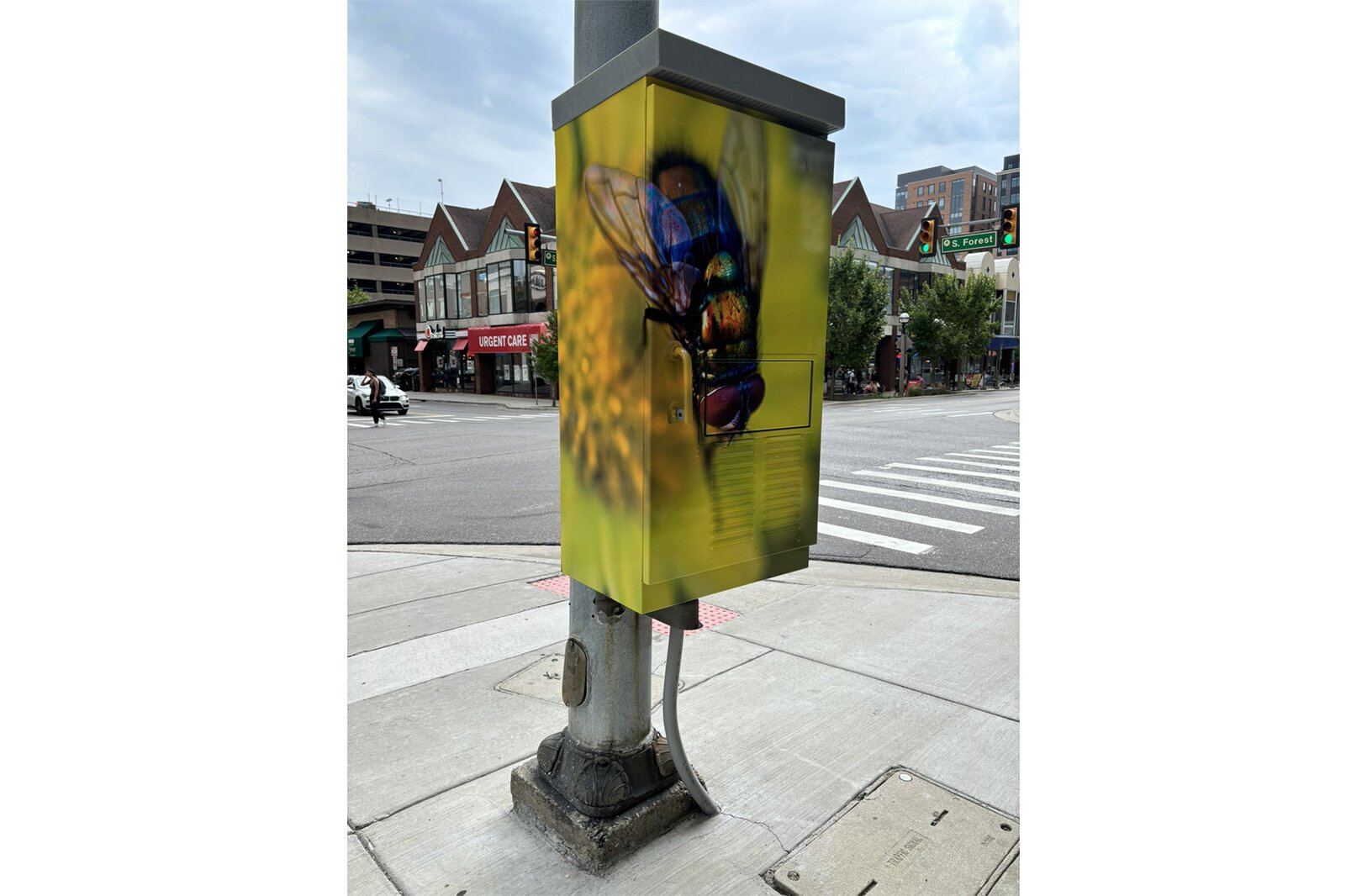 A signal box decorated through the PowerArt! project.