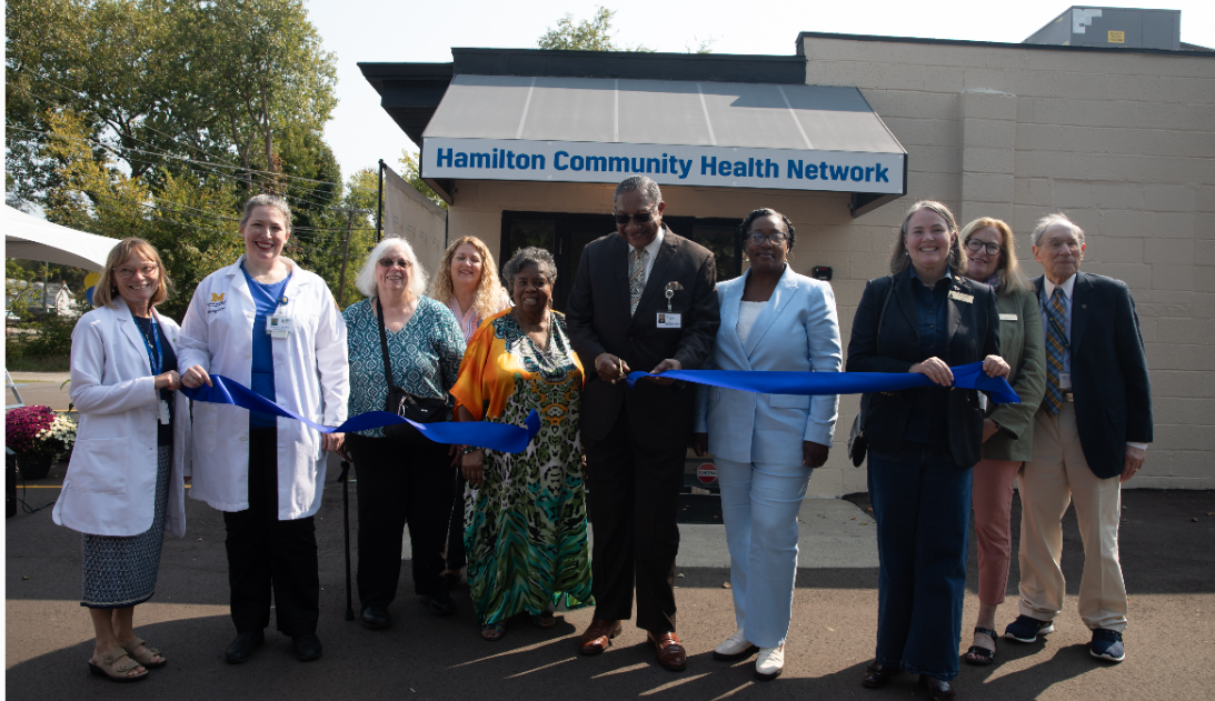 Hamilton staff members celebrate the opening of the Whitmore Lake location on Sept. 16, 2024.