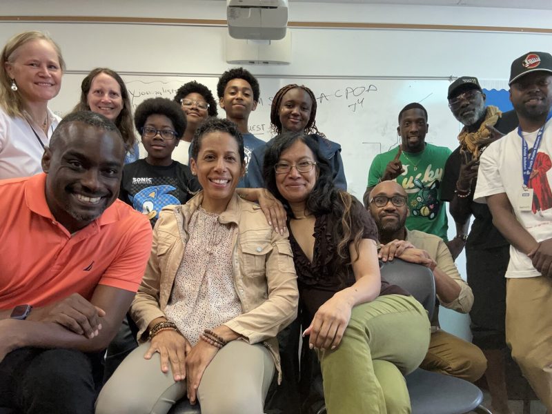 Students and mentors from the 2024 Voices of Youth Freedom School program.