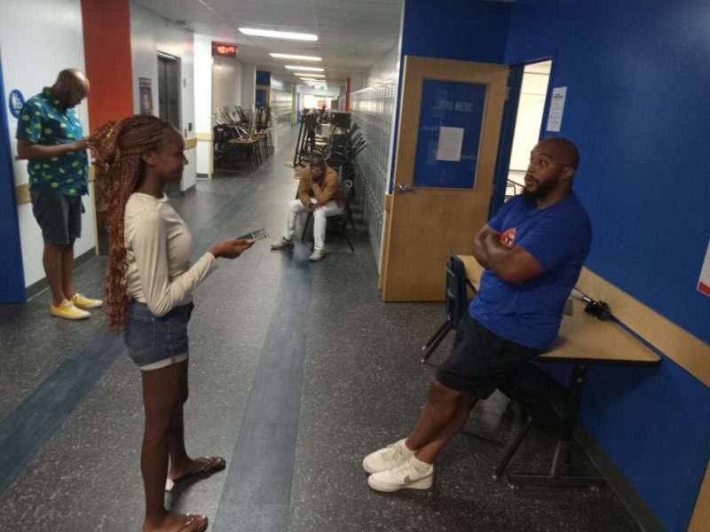 Student writer Aya Ibarisha interviews social worker Justin Harper for this story.