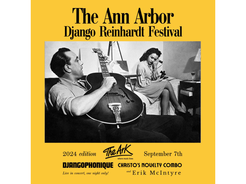 A poster for the Django Reinhardt Festival.