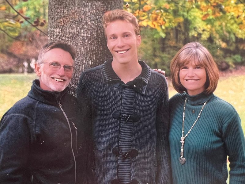 Mikhail Wisman, now 25, was adopted from Russia. He's pictured here with his adoptive parents.