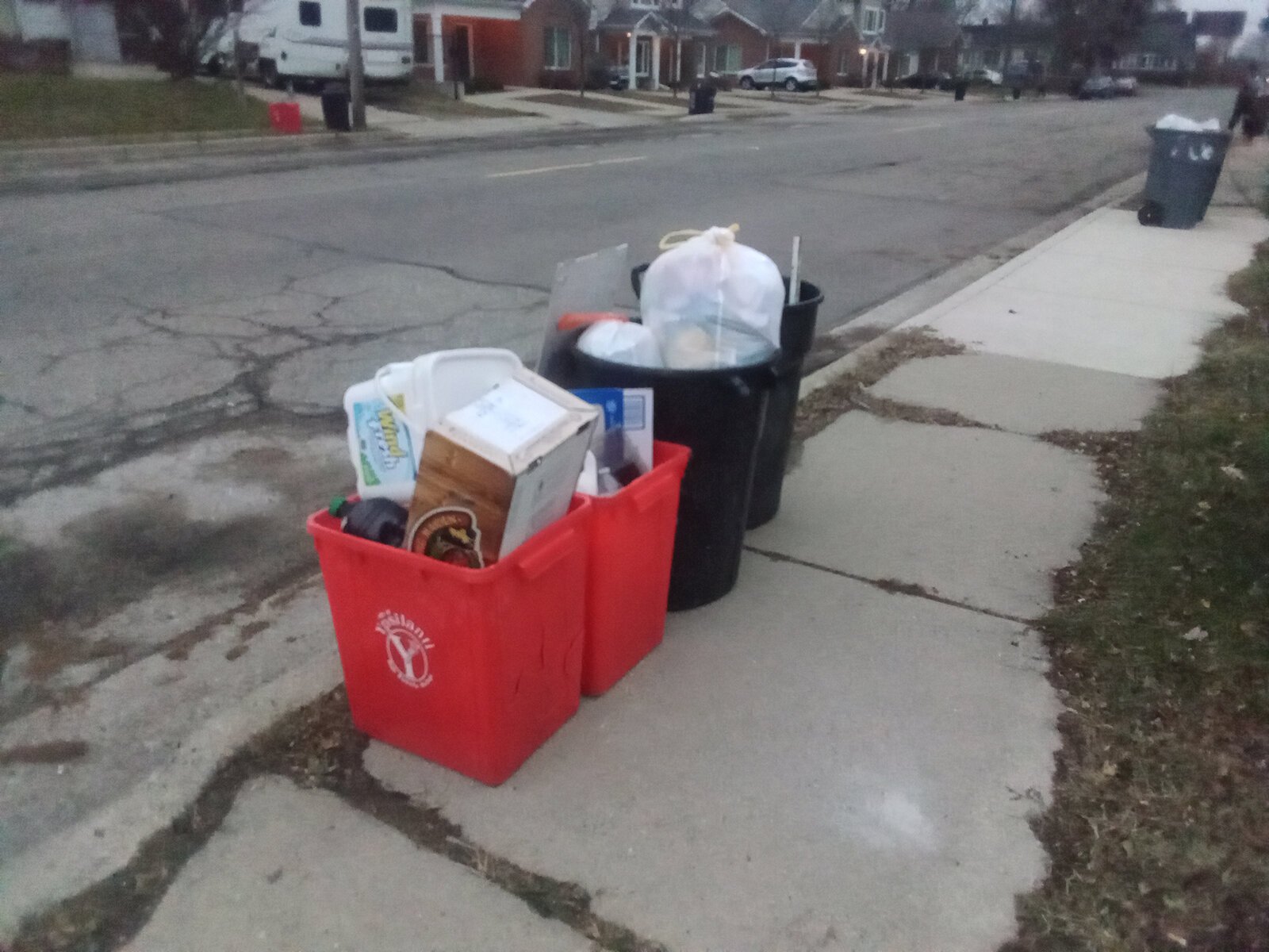 When I look at this photo, it makes me wonder: some people care about the world, but what about the town?