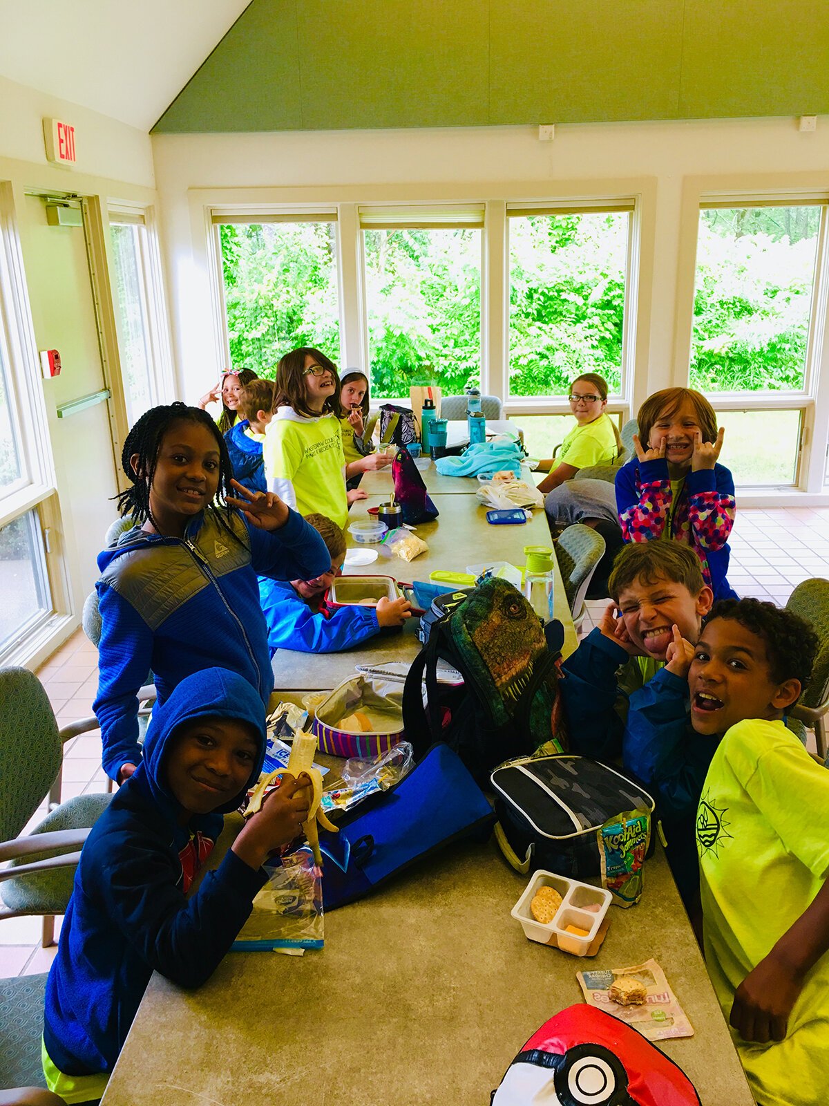 Participants in Washtenaw County's Rolling Hills Day Camp in 2019.