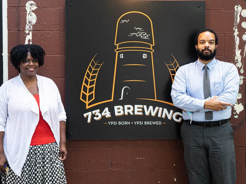 Association of Businesses of Color cofounders Ylondia Portis and Brian Jones-Chance.