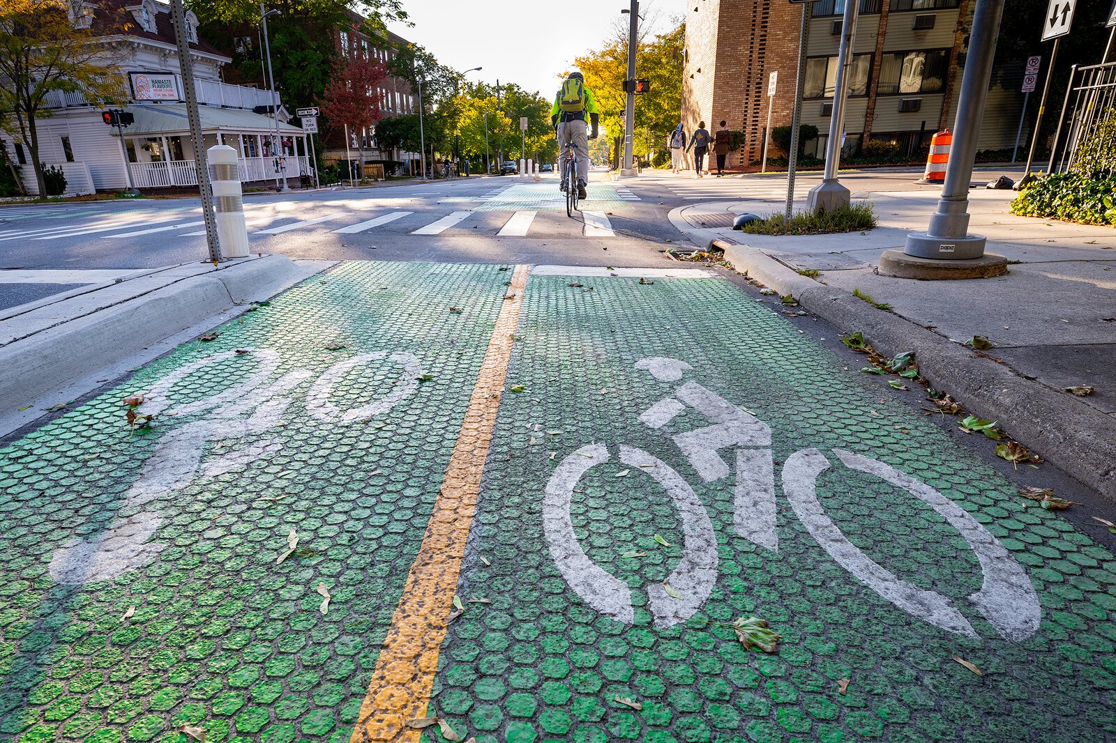 The William Street bikeway.