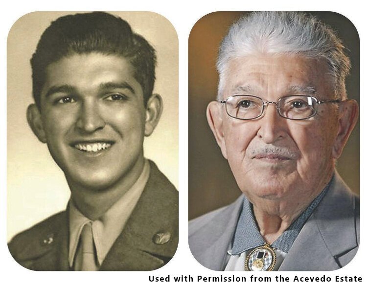 Anthony Acevedo as a young man and in later life.