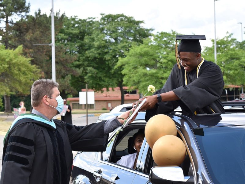 Ypsilanti Community High School students participated in a drive-through graduation ceremony this year.