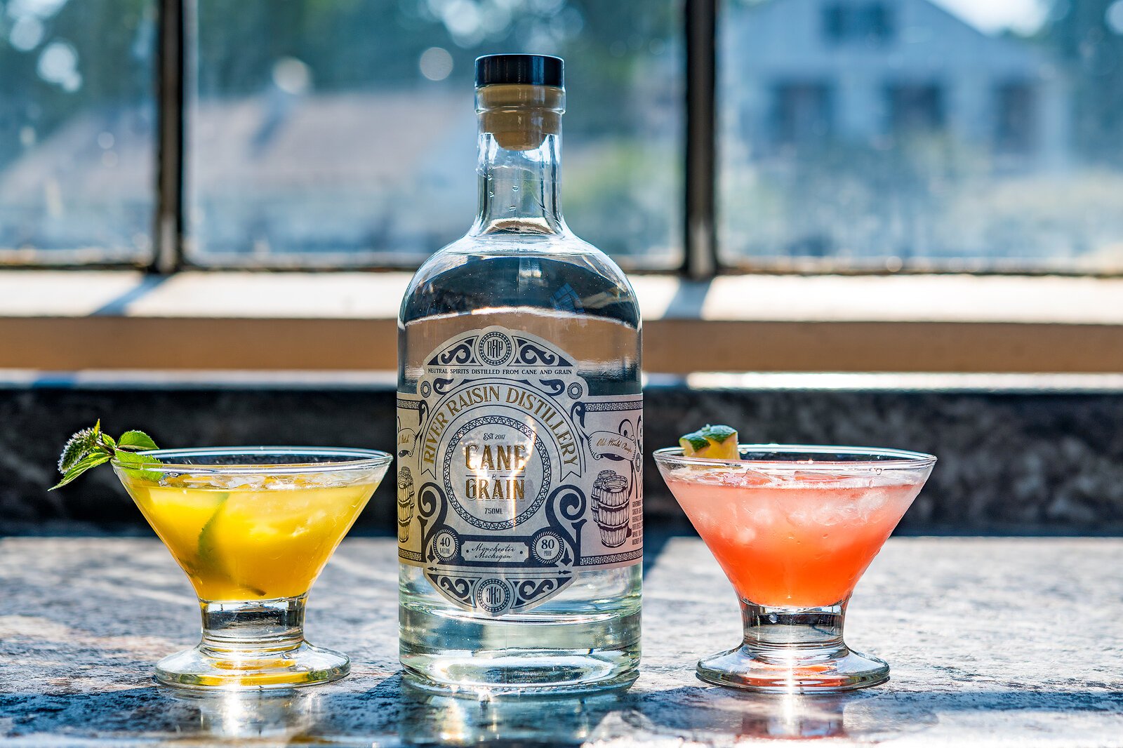 Cocktails at River Raisin Distillery.