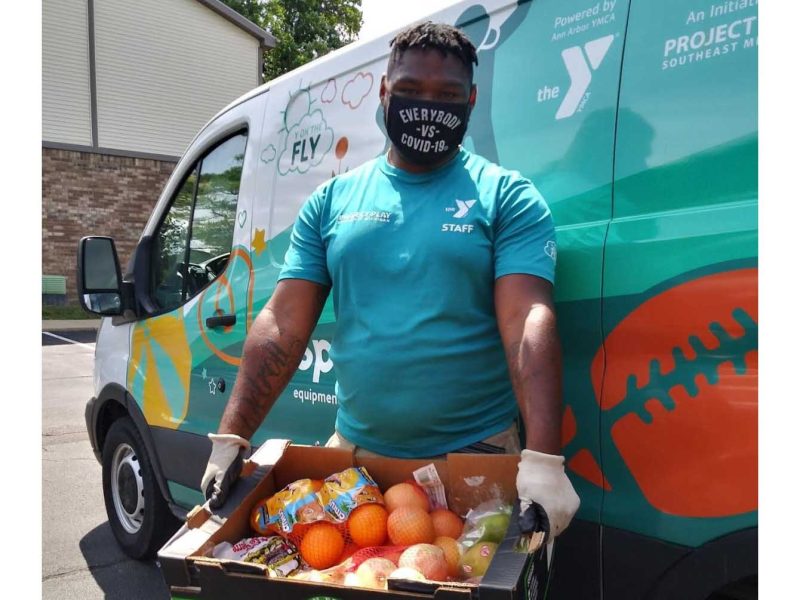 With funding from the U.S. Department of Agriculture, Ann Arbor YMCA has been distributing produce boxes weekly for families in need during the pandemic.