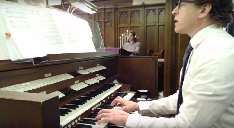 Emmanuel Lutheran Church streams its Palm Sunday service.