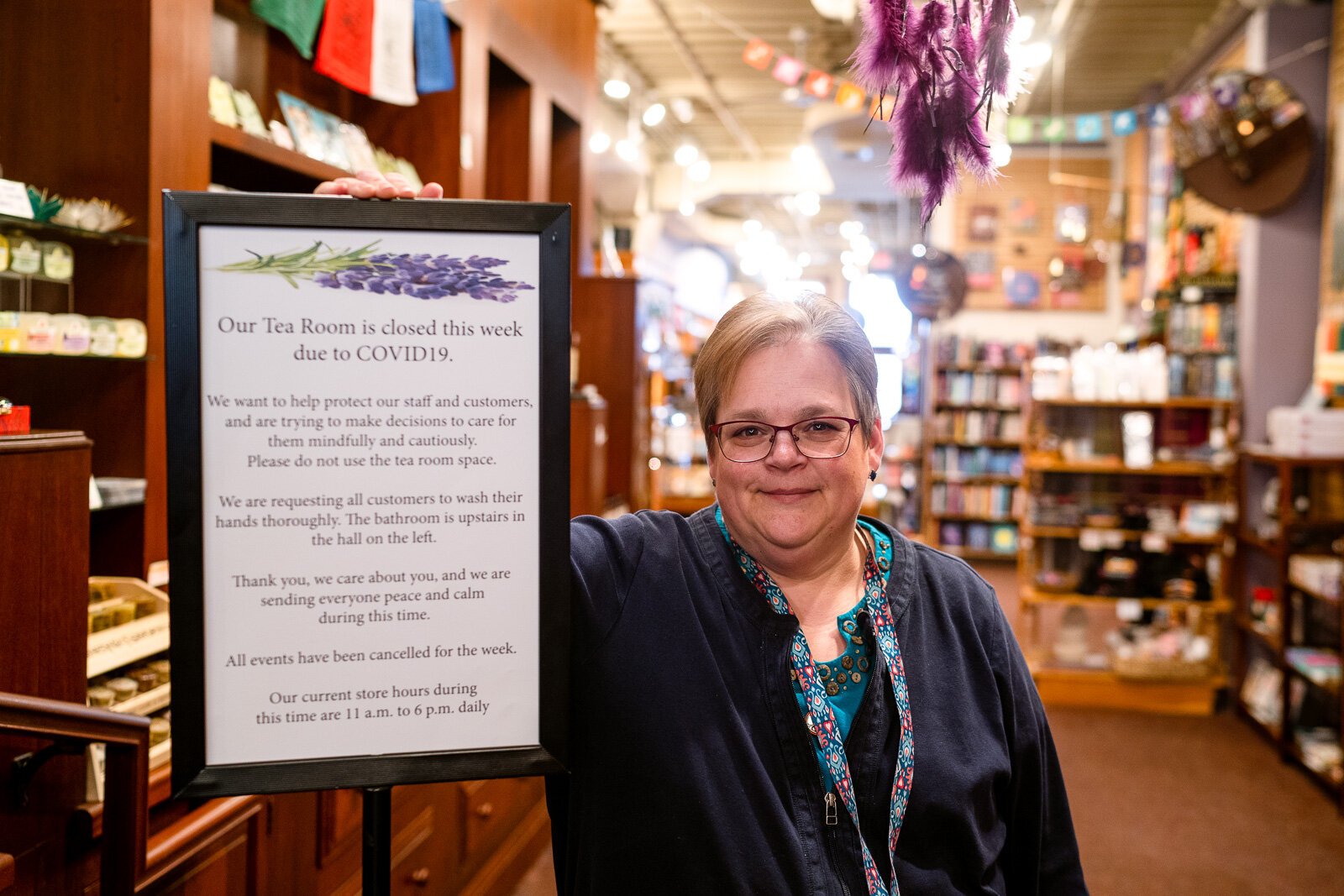 Crazy Wisdom Bookstore and Tea Room manager Deb Flint.