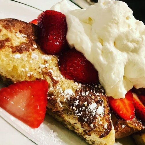 Strawberry lemon cream French toast at Beezy's.