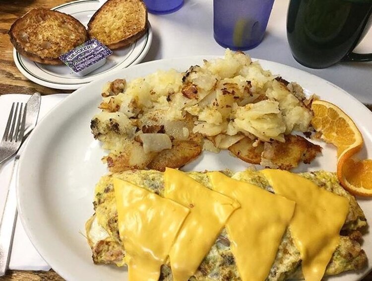 An omelet at Bomber.