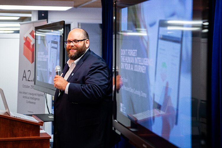 Ben Schein speaks at A2.AI.