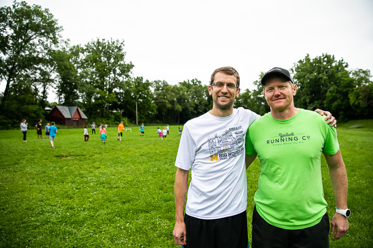 Frog Island Track Club co-founders Sam Mackenzie and Mike Nix.