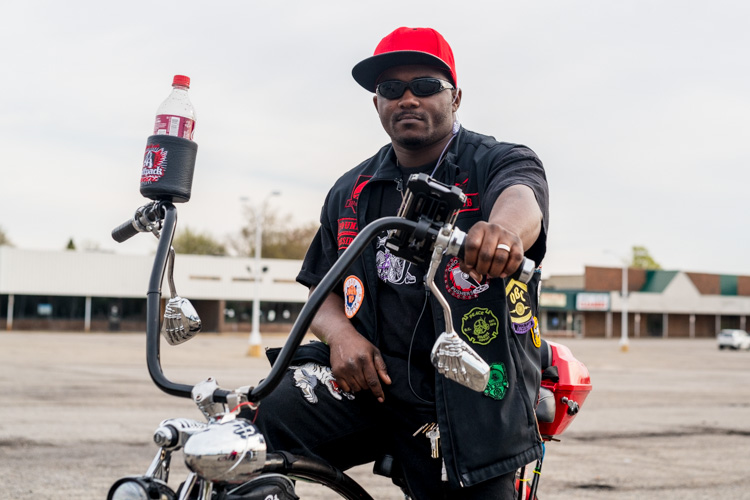 Damien Guyton at the Wolfpack Cruiserz 2019 kickoff ride.