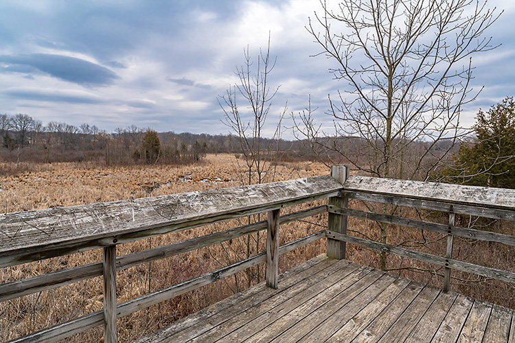 Independence Lake County Park's observation tower.
