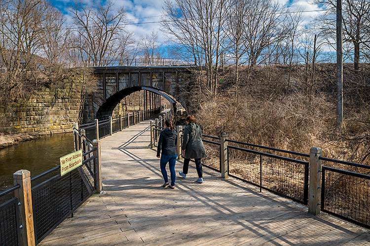 The B2B trail in Dexter.