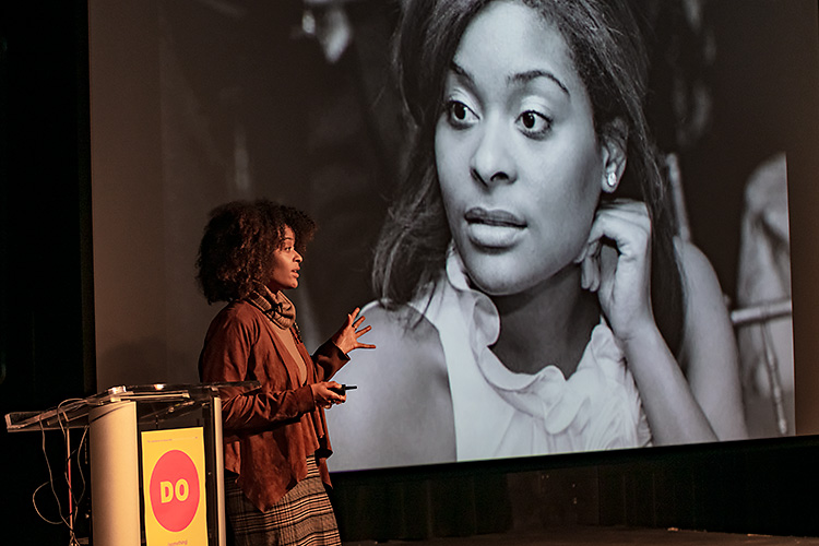 Erin Patten of DaO at the DO (something) conference at Riverside Arts Center.