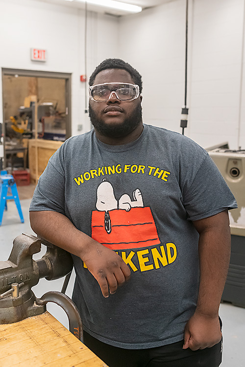 Grizzly Robotics student Orlando Garrett
