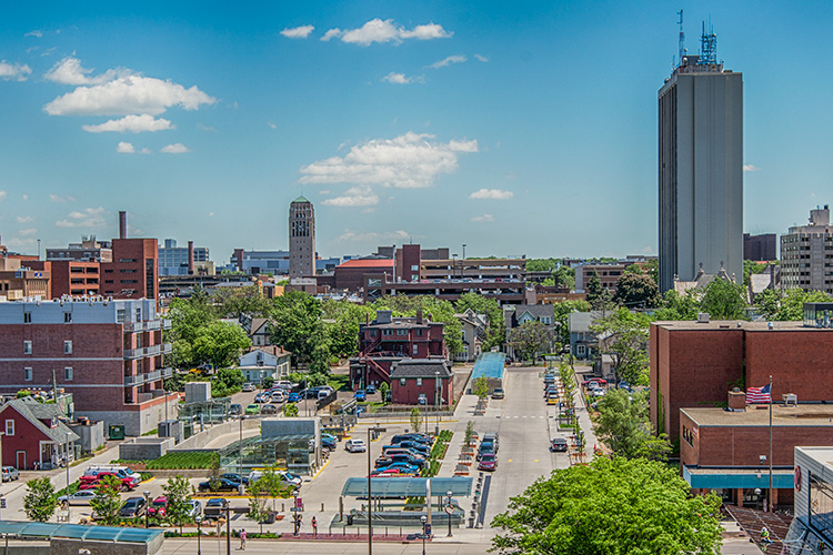 The downtown Ann Arbor Library Lot