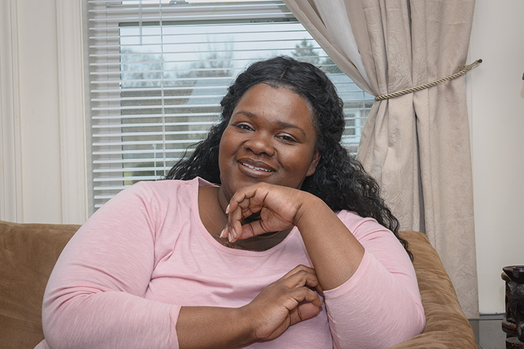 Nakesha Walker in her Sugarbrook home