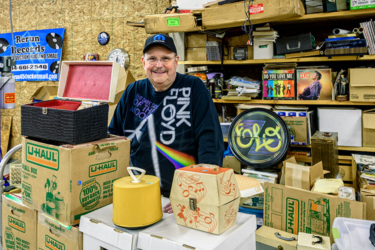 Ann Arbor Monster Record Show owner and organizer Rod Branham