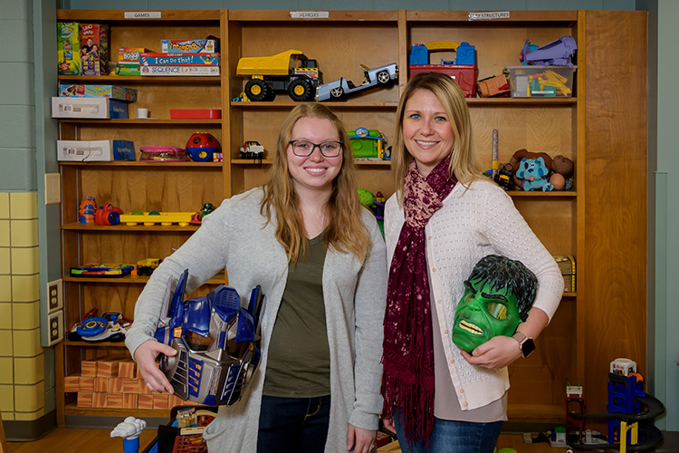 Ashley Rich and Allison Greening at the ACC.