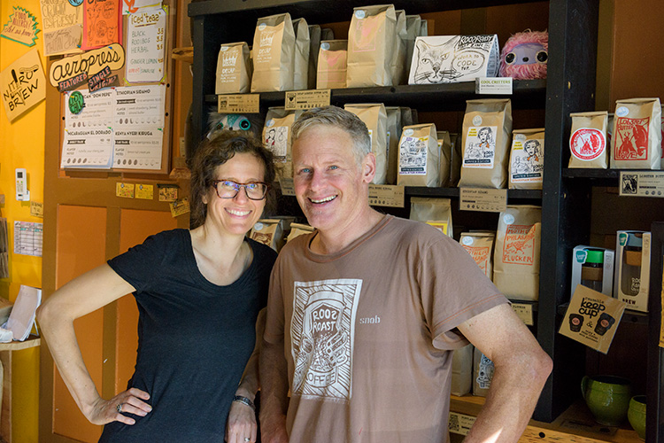 Kath and John Roos at RoosRoast Liberty
