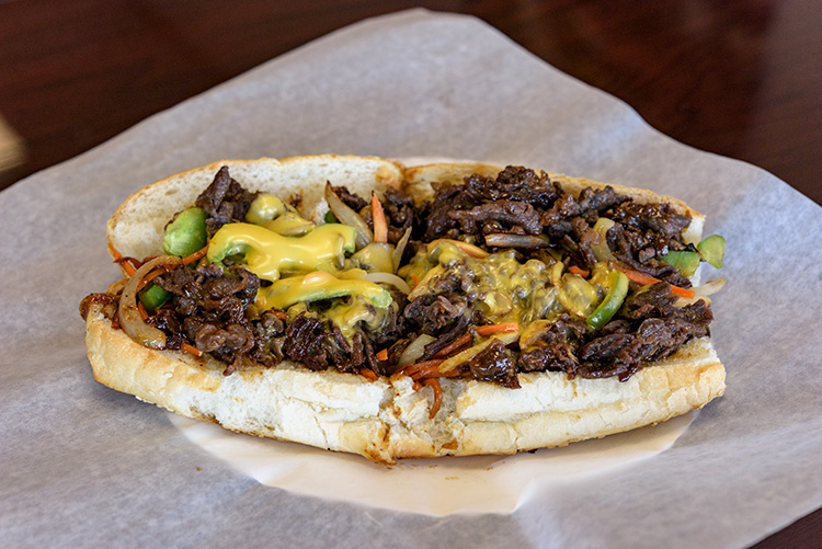 A bulgogi hoagie at Broadway Cafe.
