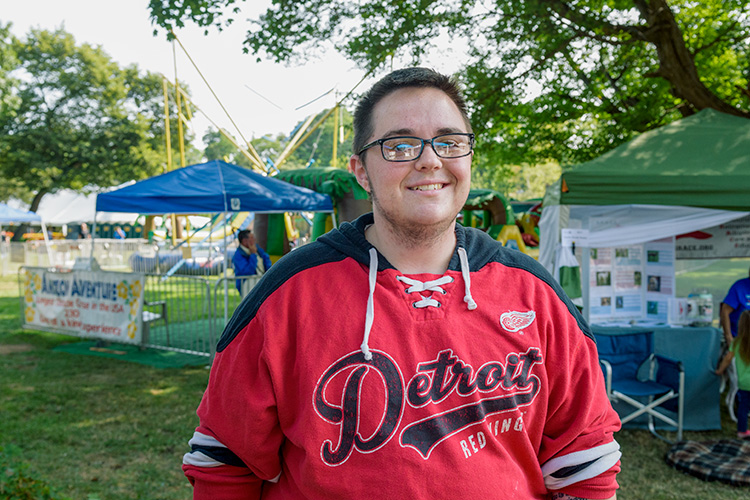 Max Chisholm at Ypsilanti Heritage Festival.
