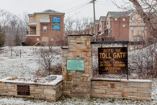 Monument to the Ten Eyk Tavern in Dearborn