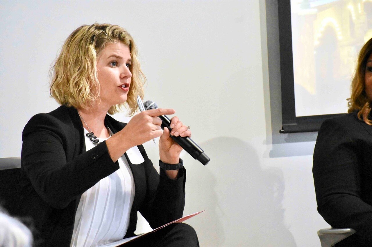 Kelley Kuhn at a Grand Rapids women's networking event, 2022