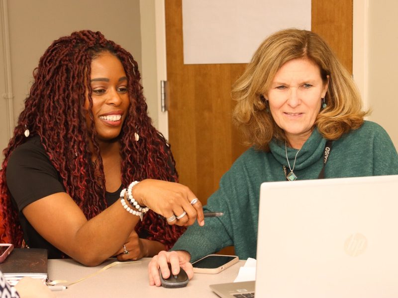 Hillery Ross, How YOU Birth Doulas Services' administrative coordinator, and Allison Keessen, treasurer for How YOU Birth Doula Services.