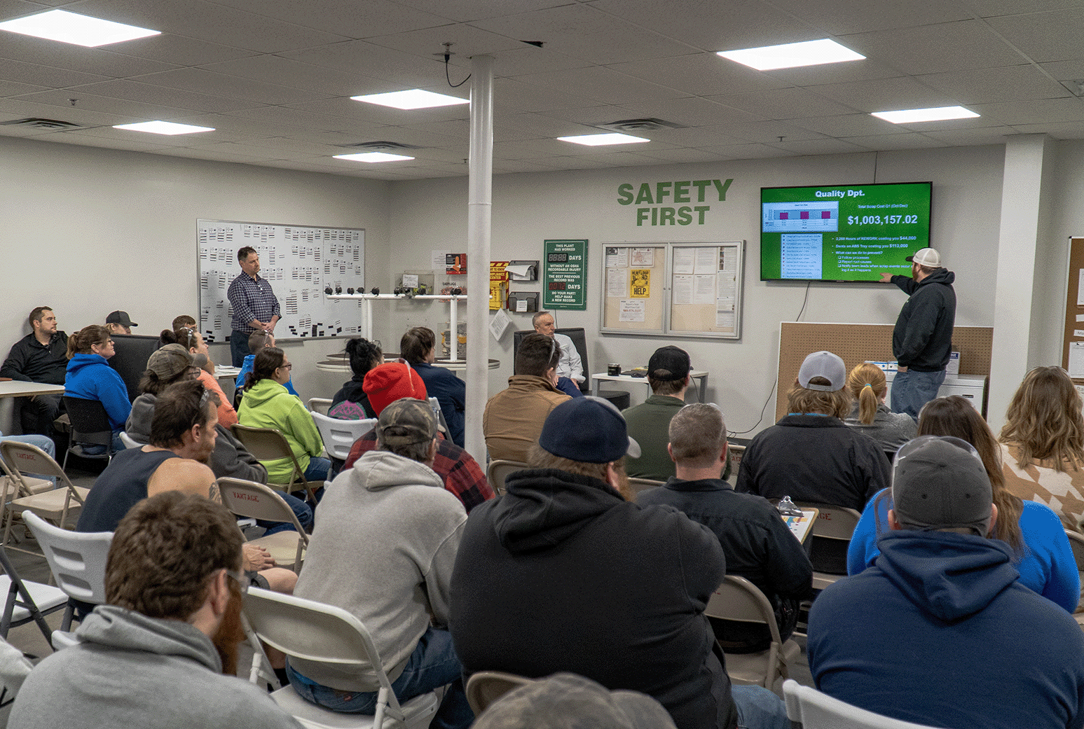 A  community health worker connects Vantage’s employees with resources in the community.