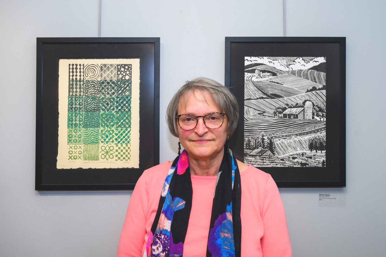 Theresa Moore at "Share: An Ypsi Fine Arts Club Exhibition."