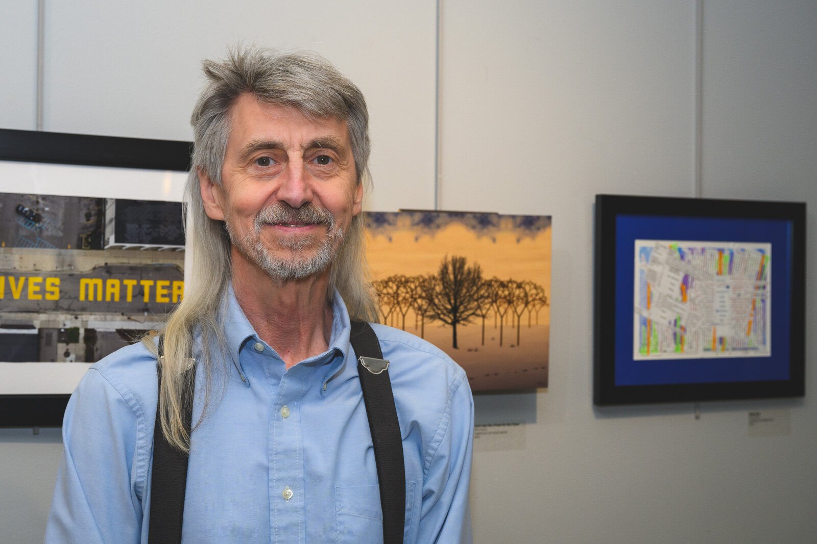 Phil Huhn at "Share: An Ypsi Fine Arts Club Exhibition."