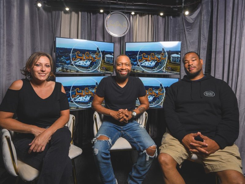 Kara Inmon, Darius Smith, and J.B. Ricks at the Food Folks Fun studio in Ypsi.