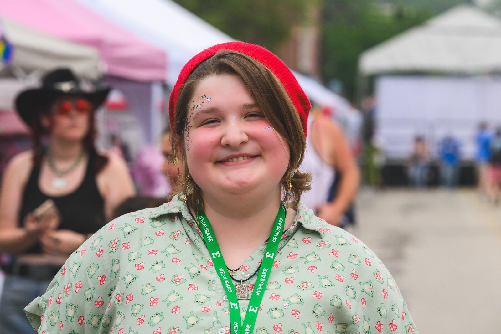 Micah Bookout of the Eastern Michigan University Oral History Program at Ypsi Pride.