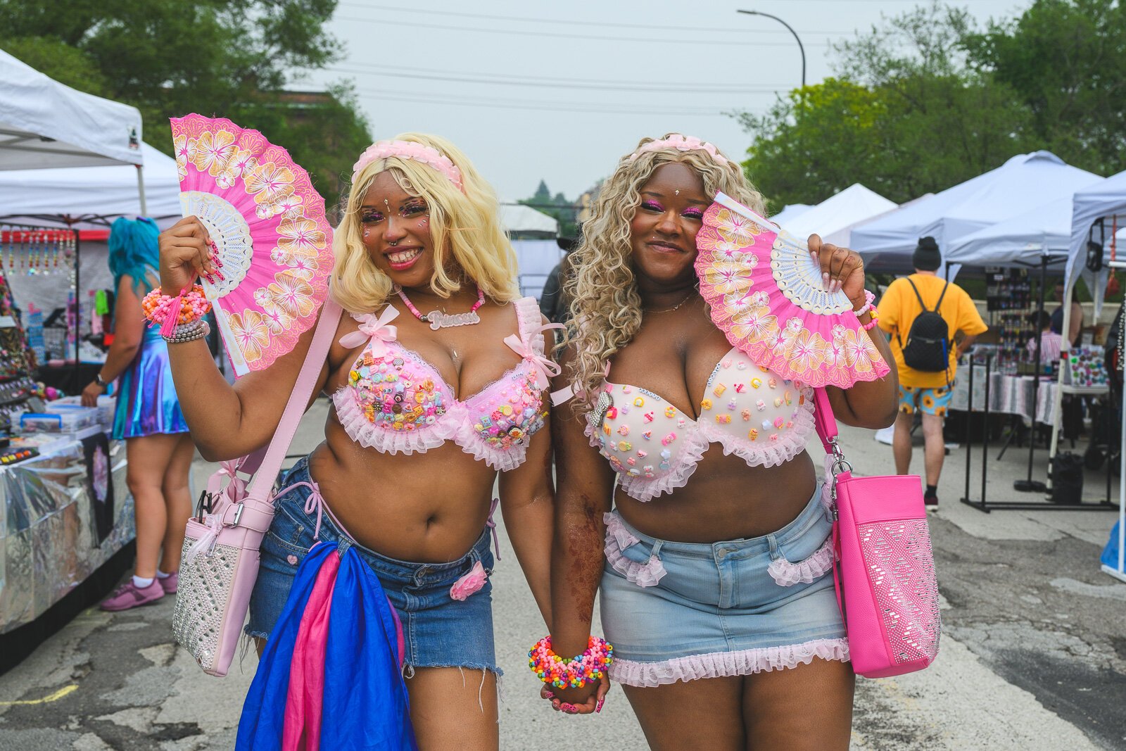 Violet C. and Yeni C. at Ypsi Pride.