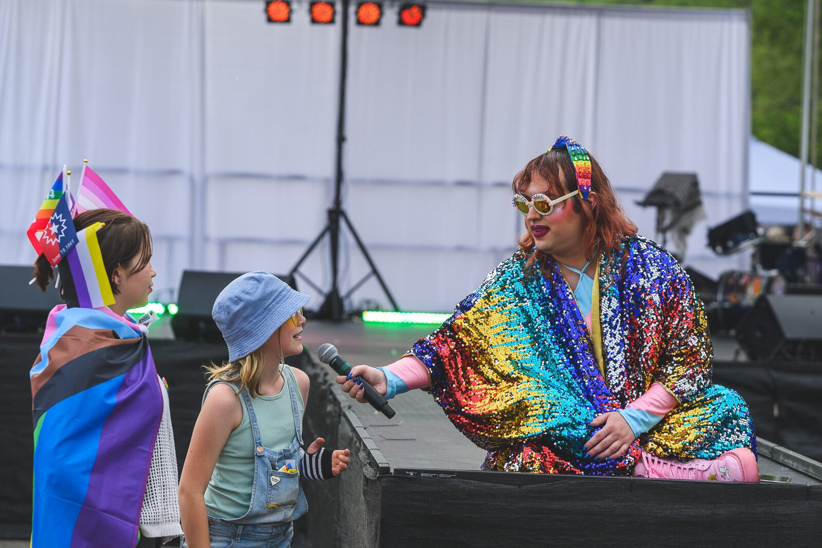 Zooey Gaychanel interviews Ypsi Pride 2025 attendees.