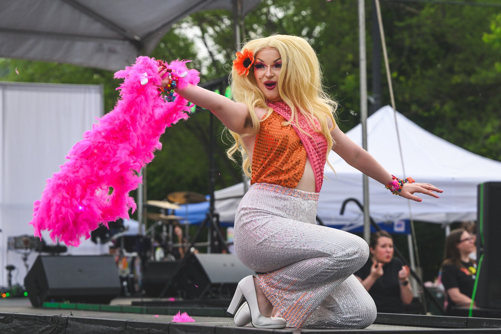 Aurelia Aura performs at the Ypsi Pride Street Stage.