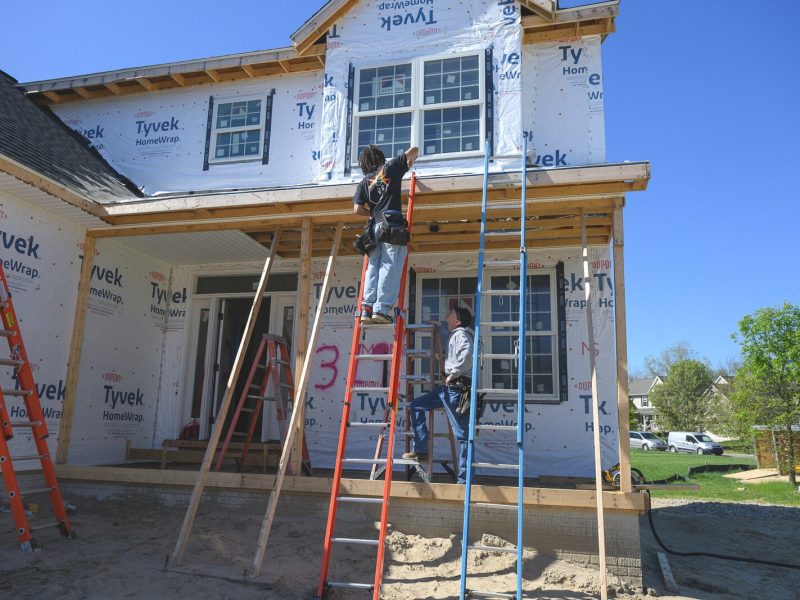 Homebuilding students build an entire house over the course of their school year.