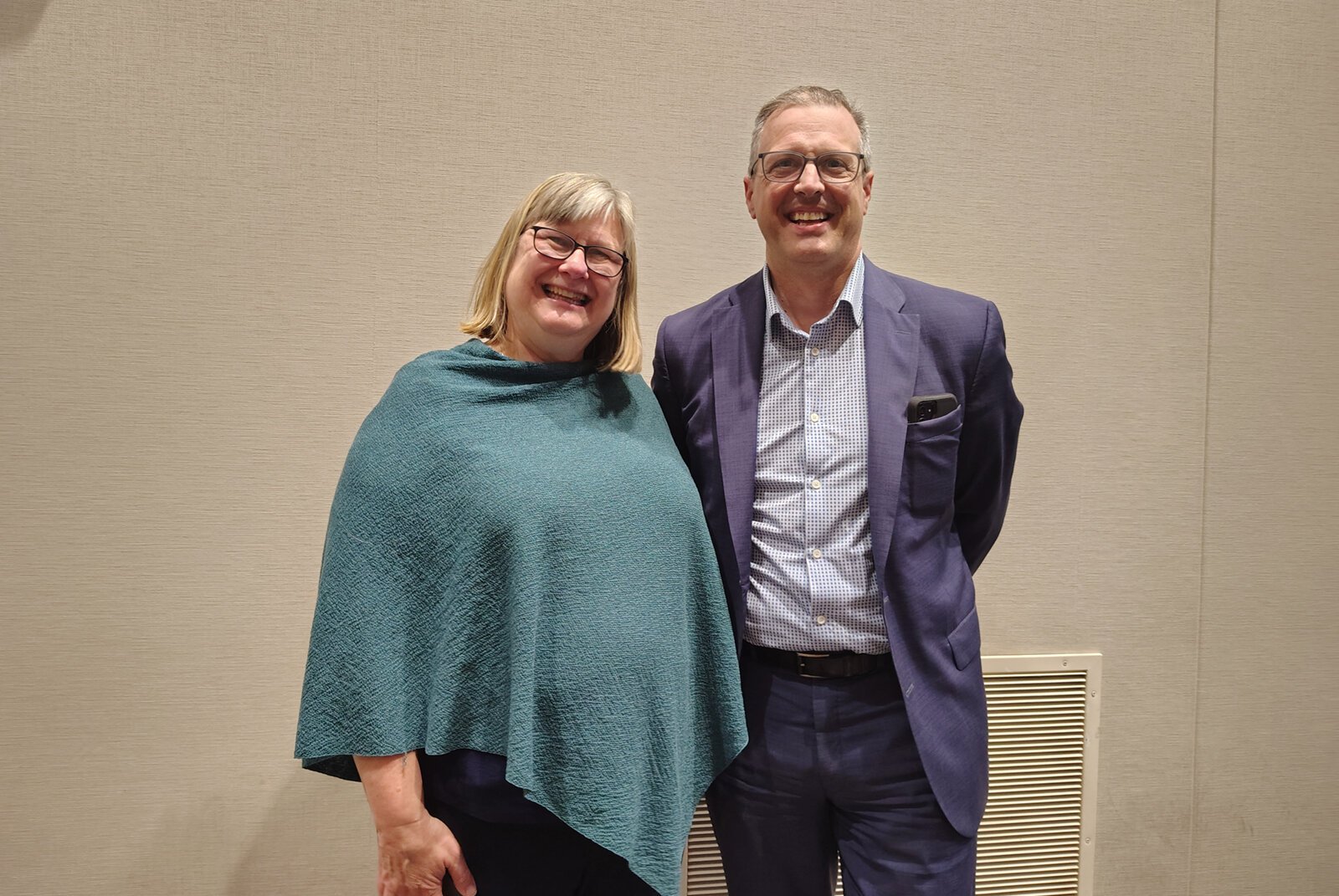 WISD Superintendent and Michigan Sen. Jeff Irwin welcome people to the April 30 meeting.